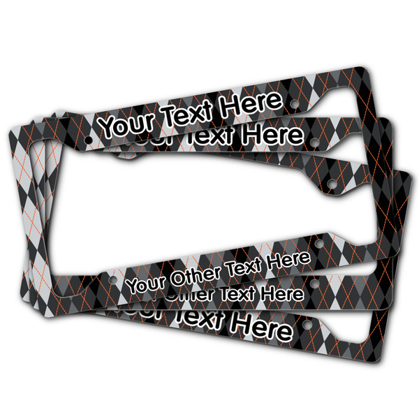 Modern Chic Argyle License Plate Frames - (PARENT MAIN)