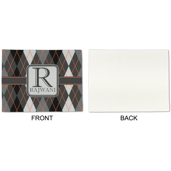 Modern Chic Argyle Linen Placemat - APPROVAL Single (single sided)