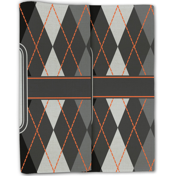 Modern Chic Argyle Linen Placemat - Folded Half (double sided)