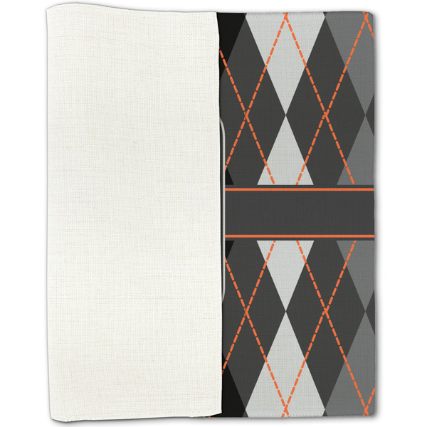 Modern Chic Argyle Linen Placemat - Folded Half