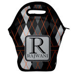 Modern Chic Argyle Lunch Bag w/ Name and Initial