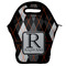 Modern Chic Argyle Lunch Bag w/ Name and Initial