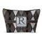 Modern Chic Argyle Makeup Bag - Small - 8.5"x4.5" (Personalized)