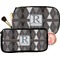 Modern Chic Argyle Makeup / Cosmetic Bags (Select Size)