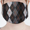 Modern Chic Argyle Mask - Pleated (new) Front View on Girl