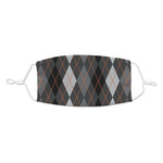 Modern Chic Argyle Kid's Cloth Face Mask - Standard