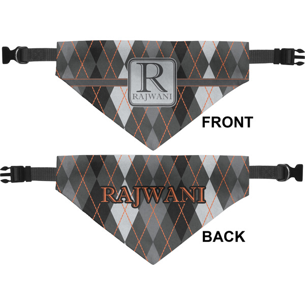 Modern Chic Argyle Medium Dog Bandana Approval
