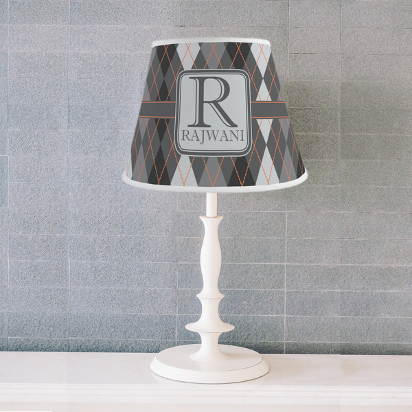 Modern Chic Argyle Poly Film Empire Lampshade - Lifestyle