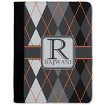 Modern Chic Argyle Notebook Padfolio w/ Name and Initial
