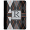 Modern Chic Argyle Notebook Padfolio - Medium w/ Name and Initial