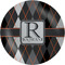 Modern Chic Argyle Melamine Salad Plate - 8" (Personalized)