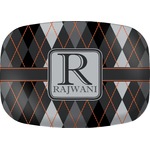 Modern Chic Argyle Melamine Platter (Personalized)