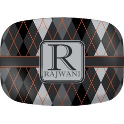 Modern Chic Argyle Melamine Platter (Personalized)