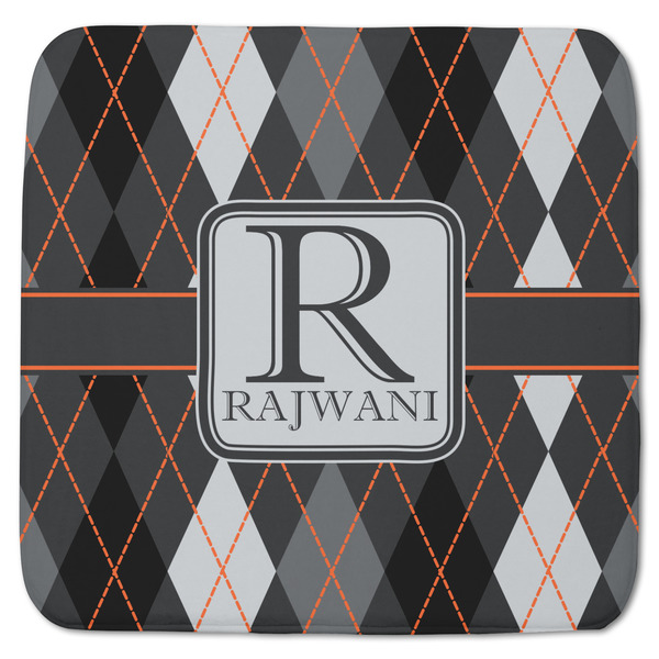 Custom Modern Chic Argyle Memory Foam Bath Mat - 48"x48" (Personalized)