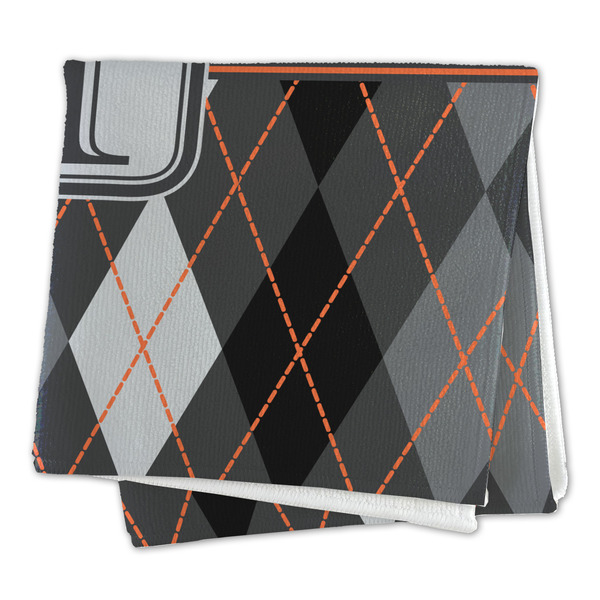 Modern Chic Argyle Microfiber Dish Rag - FOLDED (square)