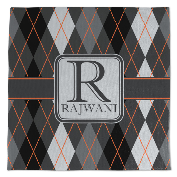 Custom Modern Chic Argyle Microfiber Dish Towel (Personalized)