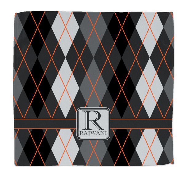 Custom Modern Chic Argyle Microfiber Dish Rag (Personalized)