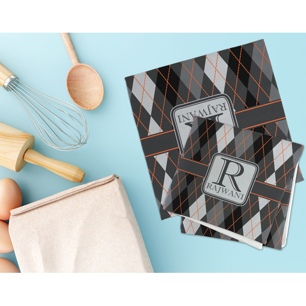 Modern Chic Argyle Microfiber Dish Rag - LIFESTYLE