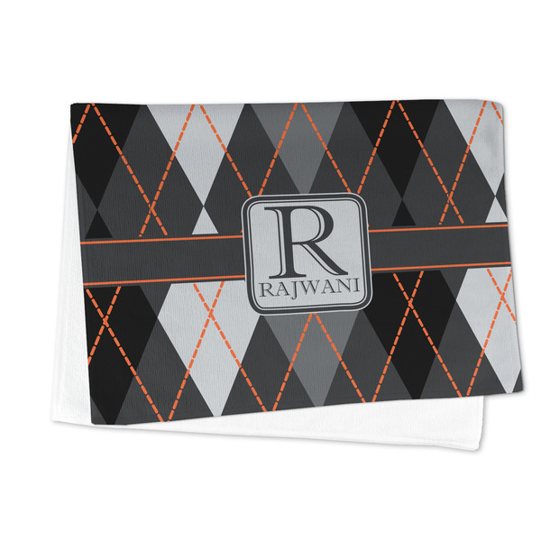 Modern Chic Argyle Microfiber Dish Towel - FOLDED HALF