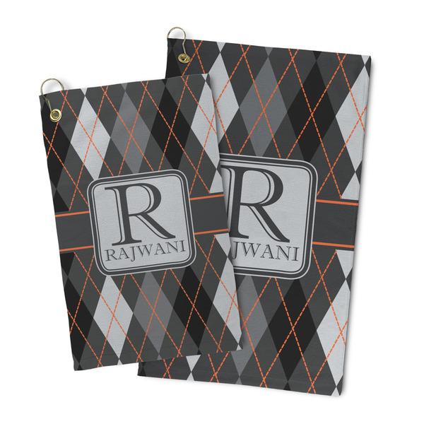 Modern Chic Argyle Microfiber Golf Towel - PARENT/MAIN