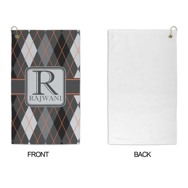 Modern Chic Argyle Microfiber Golf Towels - APPROVAL