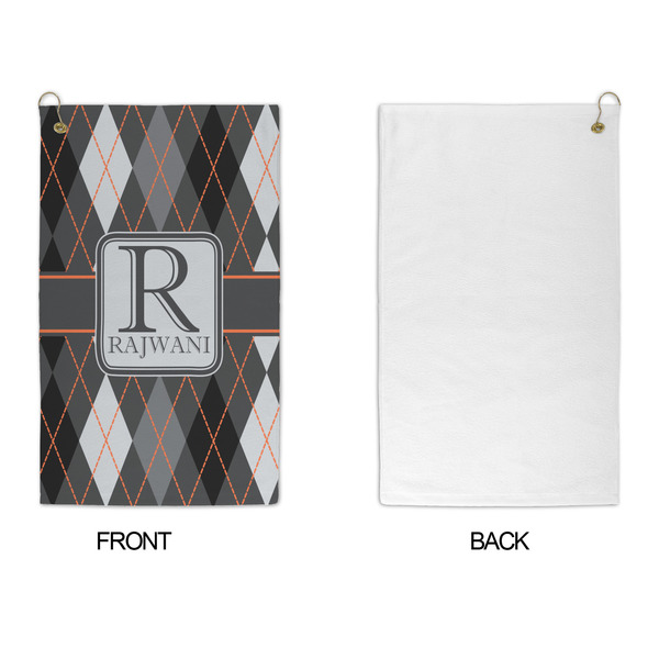 Modern Chic Argyle Microfiber Golf Towels - APPROVAL