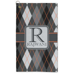 Modern Chic Argyle Microfiber Golf Towel (Personalized)