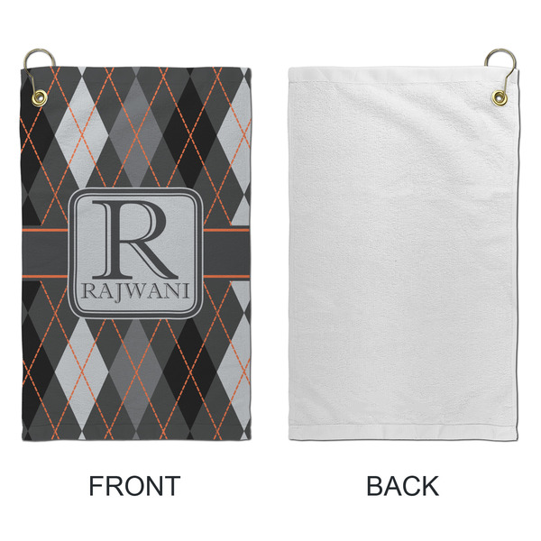 Modern Chic Argyle Microfiber Golf Towels - Small - APPROVAL