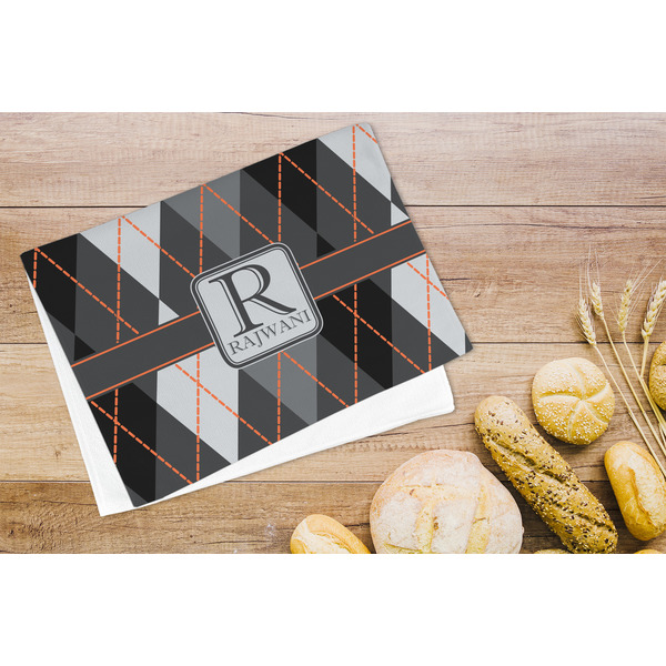 Modern Chic Argyle Microfiber Kitchen Towel - LIFESTYLE