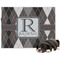 Modern Chic Argyle Dog Blanket - Large (Personalized)