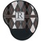 Modern Chic Argyle Mouse Pad with Wrist Support - Main