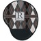 Modern Chic Argyle Mouse Pad with Wrist Support