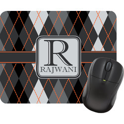Modern Chic Argyle Rectangular Mouse Pad (Personalized)