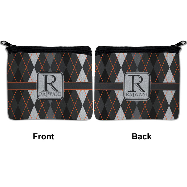 Modern Chic Argyle Neoprene Coin Purse - Front & Back (APPROVAL)