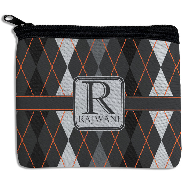 Custom Modern Chic Argyle Rectangular Coin Purse (Personalized)