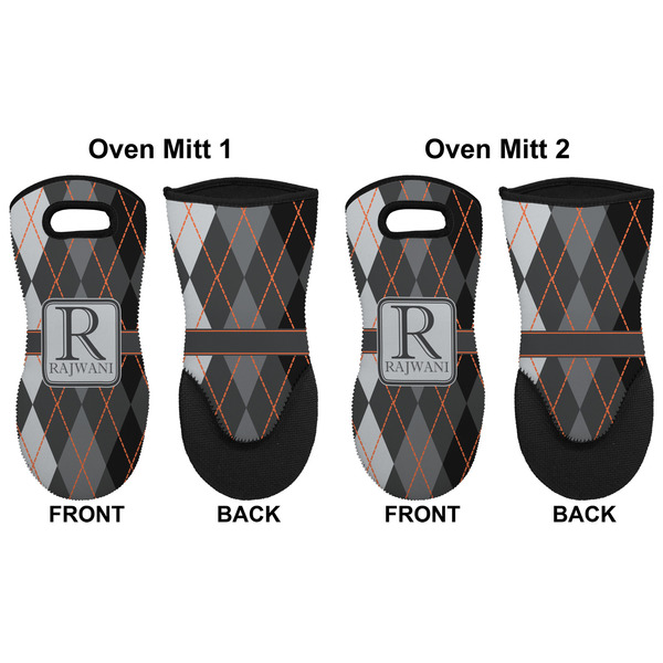 Modern Chic Argyle Neoprene Oven Mitt - Set of 2 - Approval