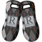Modern Chic Argyle Neoprene Oven Mitts - Set of 2 w/ Name and Initial