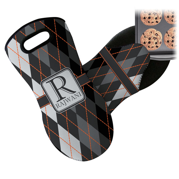 Modern Chic Argyle Neoprene Oven Mitt