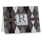 Modern Chic Argyle Note cards (Personalized)
