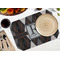 Modern Chic Argyle Octagon Placemat - Single front (LIFESTYLE) Flatlay