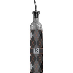 Modern Chic Argyle Oil Dispenser Bottle (Personalized)