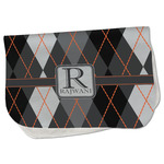 Modern Chic Argyle Burp Cloth - Fleece w/ Name and Initial