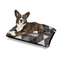 Modern Chic Argyle Outdoor Dog Beds - Medium - IN CONTEXT