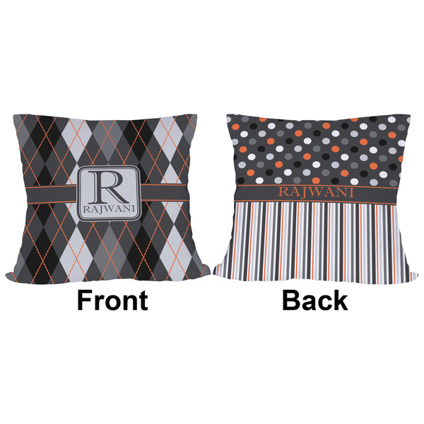 Modern Chic Argyle Outdoor Pillow - 16x16