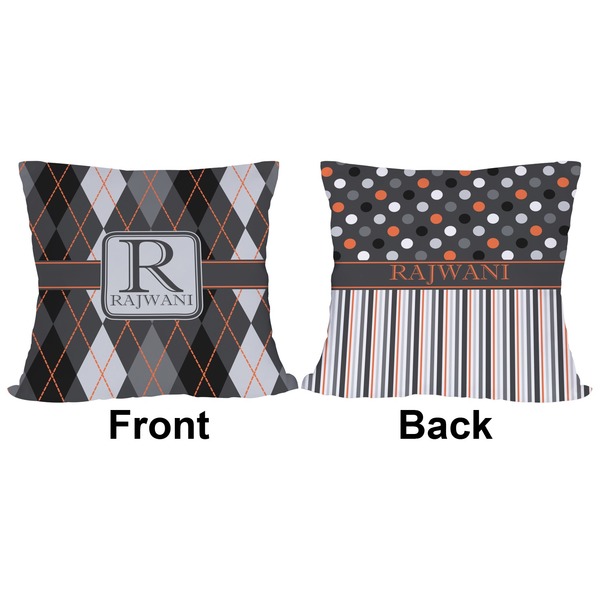 Modern Chic Argyle Outdoor Pillow - 18x18