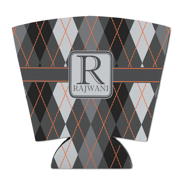 Custom Modern Chic Argyle Party Cup Sleeve - with Bottom (Personalized)