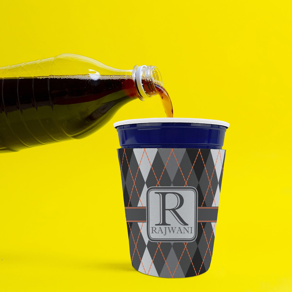 Modern Chic Argyle Party Cup Sleeves - without bottom - Lifestyle