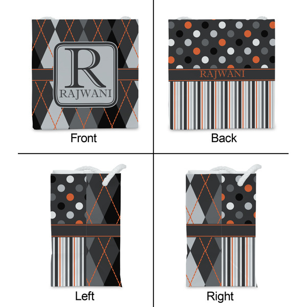 Modern Chic Argyle Party Favor Gift Bag - Gloss - Approval