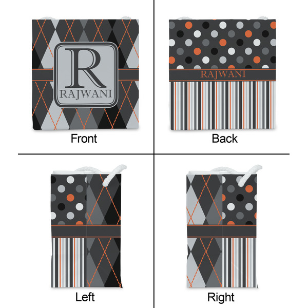 Modern Chic Argyle Party Favor Gift Bag - Matte - Approval