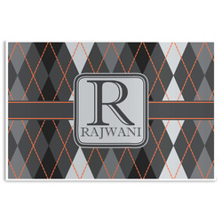 Modern Chic Argyle Disposable Paper Placemats (Personalized)